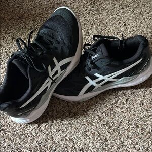 Asics Black and White Athletic Shoes Modern Design